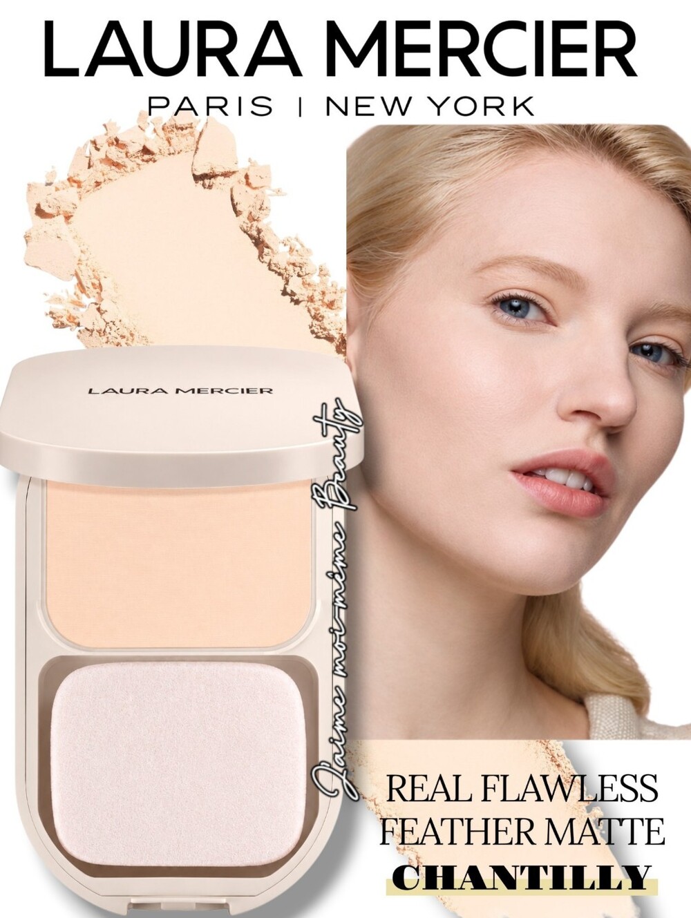 Laura Mercier Chantilly Flawless Feather Matte Powder Foundation Very Fair 0N